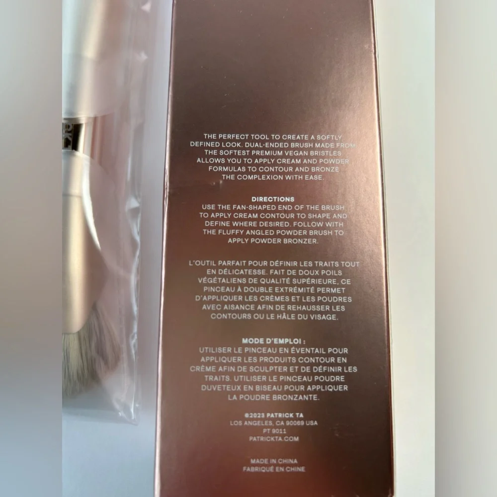 NWT🌷Patrick Ta Duel-Ended Complexion Brush